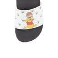 thumbnail image 4 of Disney Ladies Winnie The Pooh Slides, Comfort Pooh Slip On Slippers Black White - 8, 4 of 6