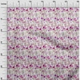 thumbnail image 3 of oneOone Cotton Jersey Fuschia Pink Fabric Florals Sewing Fabric By The Yard Printed Diy Clothing Sewing Supplies 58 Inch Wide, 3 of 4