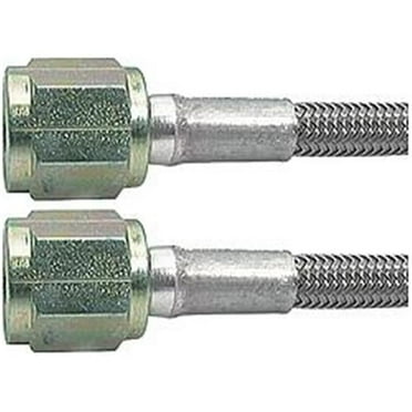Allstar Performance ALL46310-48 48 in. No. 3 Braided Steel Lines with Two -4 Stright Ends