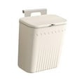 thumbnail image 4 of Lipstore Kitchen Compost Bin Compact Waste Basket Trash Bin for Toilet Office Cabinet Creamy White, 4 of 8