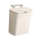 thumbnail image 4 of Cubo de basura colgante para cocina con tapa, cubo de basura compacto para baño, cubo de basura delgado para encimera, dormitorio, RV Blanco cremoso, 4 of 9