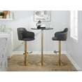 thumbnail image 3 of Boyne Adjustable Bar Stool, Gold Bar Stools, Bar Chairs, Swivel Bar Stools, Bar Stools Set of 2, 3 of 6