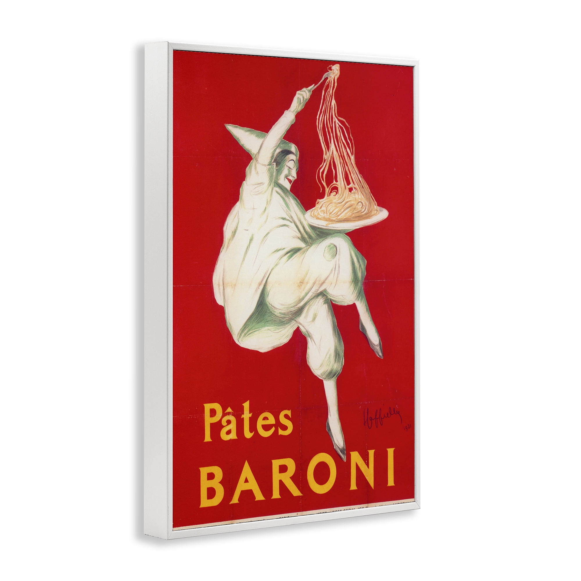 Stupell Industries Pates Baroni Advertisement White Framed Giclee Art, design by Vintage Hustle