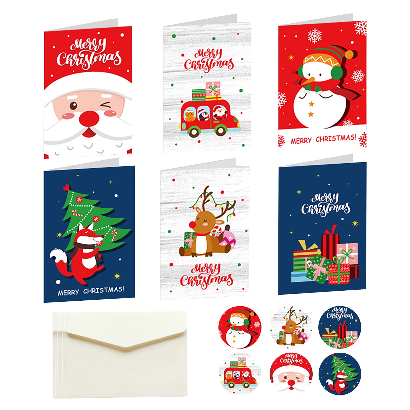 QIAONIUNIU Card Making Kits DIY Handmade Greeting Card Kits for Kids,  Christmas Card Folded Cards and Matching Envelopes Thank You Card Art  Crafts Crafty Set Gifts for Girls Boys 3