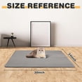 thumbnail image 2 of Cat Litter Mat Double Layer Waterproof Urine Proof Trapping Mat 1 Pack (Gray, 30x24 Inch), 2 of 8