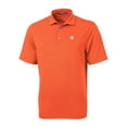 thumbnail image 2 of Men's Cutter & Buck Orange Clemson Tigers Virtue Eco Pique Recycled Polo, 2 of 3