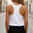 thumbnail image 6 of Karymi Going Out Tops Double Layer Mesh V‑Neck Ribbed Spaghetti Strap Tank Top, Solid Slim Fit Casual Camisole, Sleeveless Sheer Trim Summer Basic Layering Top 3/4 Length Sleeve Womens Tops, 6 of 6
