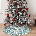 thumbnail image 5 of Lsque Flowers In Vintage Print Christmas Tree Skirt, Tree Skirt with Ties or Velcro, Perfect for Holiday Decorations, Halloween, and New Year-36", 5 of 7
