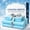 Light blue, variant on 3/4-Piece Bamboo Fiber Bedding Set, 20-inch Extra Deep Pocket Fitted Sheet, Cooling & Breathable Fabric, Soft & Skin-Friendly, Ideal For Heat-Prone & Sweaty Sleepers(Grey,Full)