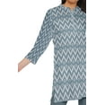 thumbnail image 4 of Moomaya Robe Tunique Mini à Col Fermé Imprimée pour Femmes Vêtements Porter, 4 of 5
