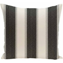 Simply Daisy 16" x 16" Striate Stripe Print Pillow, Black