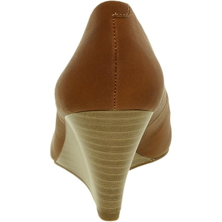 Nude Leather Wedge Shopstyle