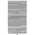 thumbnail image 2 of Chartpak Self-Adhesive Vinyl Capital Letters and Numbers, 1/4 Inches High, Black, 610 per Pack (01000), 2 of 3