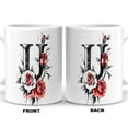 thumbnail image 6 of Custom Monogram Coffee Mug with Initial U for Women, Personalized Name Cup for Birthday, Mother's Day, Father's Day, Office Use, or Everyday Beverage – 11oz 15oz Ceramic Mug, 6 of 6