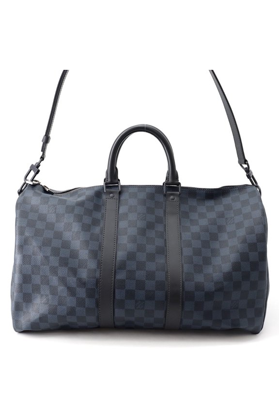 Pre-Owned Louis Vuitton Boston Bag Damier Cobalt Keepall de Bandoulire 45 N23361 LOUIS...