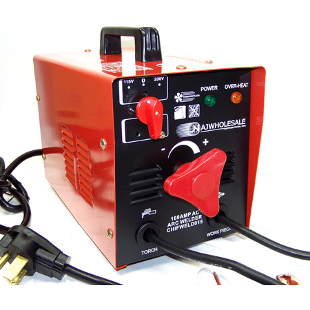 Arc Welder 160 amp Welding Machine Dual Input 115V/230V Weld 1/16~1/8 electrode