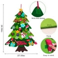 thumbnail image 7 of PayUSD DIY Lighted Felt Christmas Tree Set for Toddlers, Kids Door Wall Hanging Xmas Gifts Christmas Decorations, 3.2FT Family 3D Fake Xmas Tree with 32 pcs Detachable Ornaments, B Style, 7 of 7