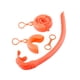 thumbnail image 5 of Wosthever Tubo de esnórquel de silicona Profesional Ergonómico Plegable Mini Adultos Deportes acuáticos Tubos de con caja de almacenamiento Naranja 2piezas Wosthever CBP283522, 5 of 5