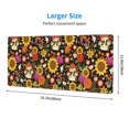 thumbnail image 4 of Disketp Gaming Mouse Pad Sunflowers Mushrooms Pattern Large Mouse Mat Long Extended Desk Pad Non-Slip Rubber Mice Pads Stitched Edges Thin Pad (11.8x31.5 Inch), 4 of 9