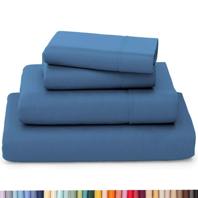 HAOAN Ultra Soft Wrinkle Resistant Bamboo Sheet Set - 4 Piece Set - 2200 Series