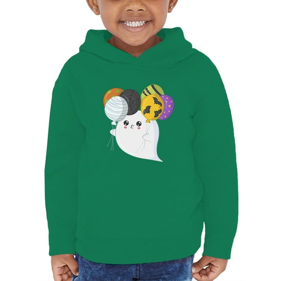 Cute Ghost With Spooky Balloons Hoodie Toddler -Image by Shutterstock,  2 Toddler