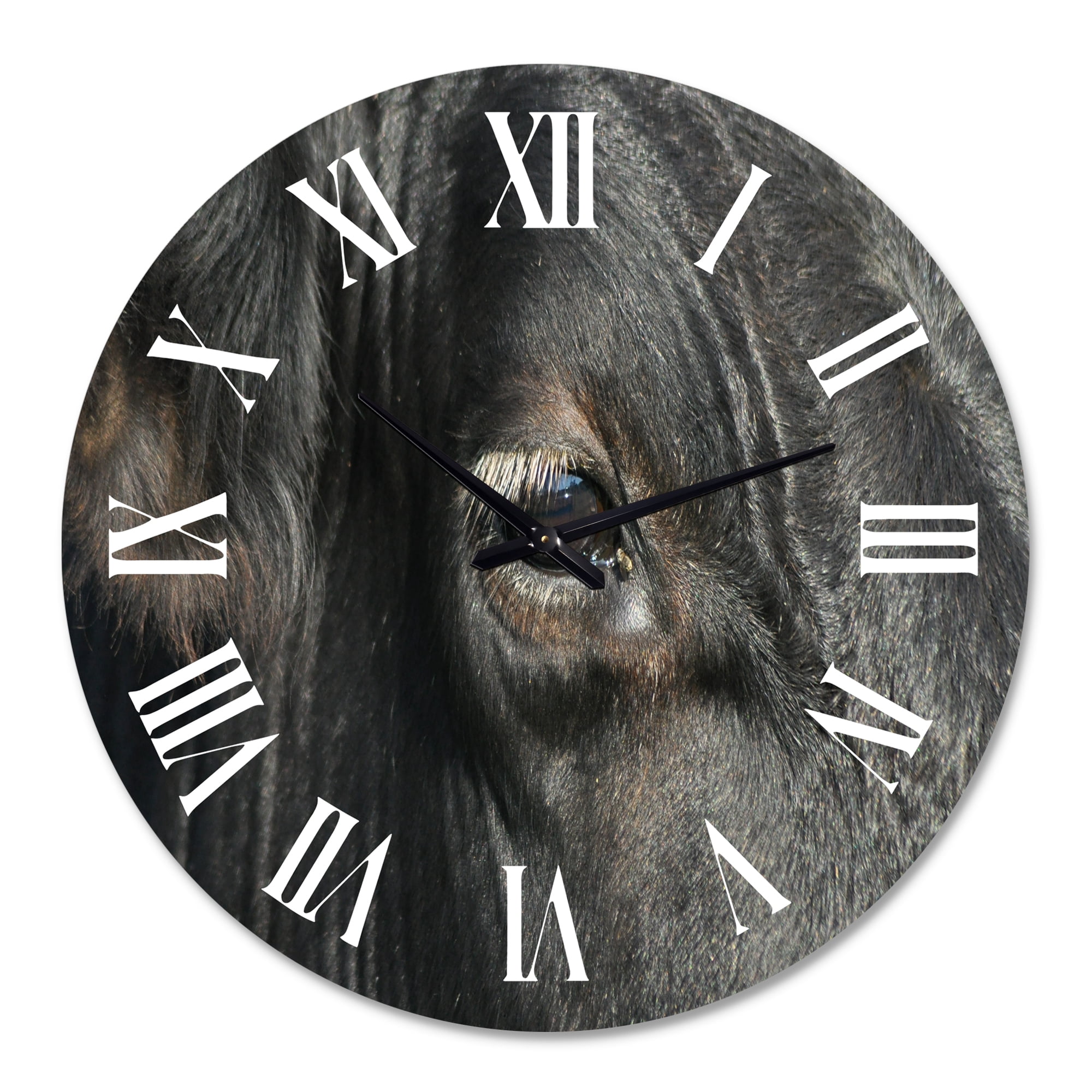Designart 1 in Quartz Farmhouse Wall Clock
