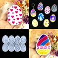 thumbnail image 5 of 8Pcs Easter Eggs Decorations Silicone Mold with Bunny Pattern for DIY Keychain Craft Ornaments Gift, 5 of 6