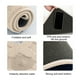 thumbnail image 5 of Alfombra de baño absorbente y gruesa | Alfombra de baño de terciopelo afelpado antideslizante | Felpudo suave e impermeable para baño, dormitorio, cocina | Alfombra duradera y lavable de 80 x 50 cm, 5 of 6