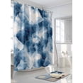 thumbnail image 3 of Shower Curtains Abstract Blue White Painting Bath Curtain Modern Art Waterproof Bathroom Shower Curtain Set with Hooks Decoration 36 x 72 Inches, 3 of 7
