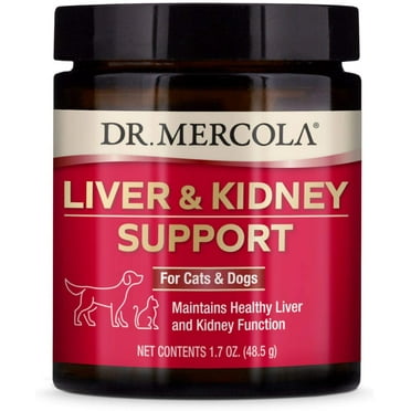 Dr. Mercola Liver and Kidney Support for Pets (1.70 oz. Per Jar), non GMO, Gluten Free, Soy Free