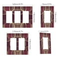thumbnail image 2 of Yayeee Rocker Switch Wall Plate 1-Gang 4.6"x2.9" Home Decorative Outlet Cover, Gold Abstract Pattern, 2 of 6