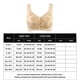 thumbnail image 2 of Conjunto de lencería Sujetador frontal con botones para mujer, ropa interior inalámbrica de alto soporte y cierre fácil (Beige XL) Ygjytge multicolor Única para Mujer, 2 of 2