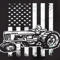 thumbnail image 3 of Instant Message - Tractor American Flag - Toddler & Youth Crewneck Fleece Sweatshirt, 3 of 6