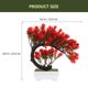 thumbnail image 2 of OHOIOLLA Bonsái De Flores Artificiales Rojas Para De Interiores Con Material Resistente Y, 2 of 4