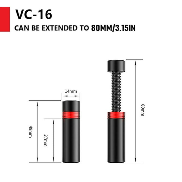 Graphics Card GPU Holder Support Vertical Telescopic Rotating Stand Bracket Aluminum Alloy Video Card Sag Holder Desktop PC Case Black VC16
