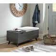 thumbnail image 5 of Signature Design by Ashley Casual Yarlow Storage Bench, Linen/Gray, 5 of 6