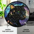 thumbnail image 4 of Boho Cosmic Panther Head Stained Glass Window Hanging,Hummingbird Sun Catchers Indoor Window Decor, Stained Glass Suncatcher Gifts for Women, Christmas, 4 of 6