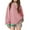 Pink, variant on Girls Oversized Sweatshirt Striped Fall Sweatshirts Crew Neck Long Sleeve Shirt Casual Loose Pullover Tops for 5-14 Years