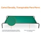 thumbnail image 4 of Cama elevada, transpirable para perros con marco de metal duradero, para perros extra grandes, XL, 152 cm x 94 cm x 23 cm, verde, 4 of 5