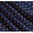 thumbnail image 3 of Soimoi Blue Cotton Cambric Fabric Horse & Dot Animal Print Fabric by The Yard 42 Inch Wide, 3 of 7