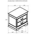 thumbnail image 5 of Pemberly Row 5-Piece Traditional Wood Queen Bedroom Set White, 5 of 20