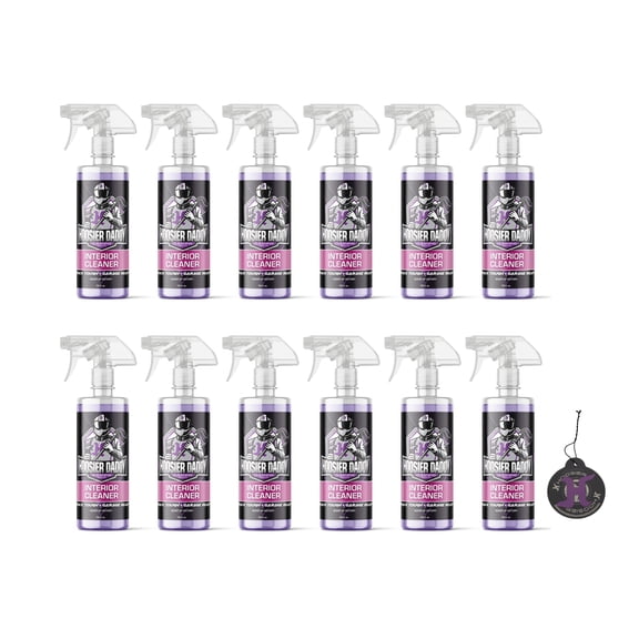 Hoosier Daddy 16oz Car Interior Cleaner - lifts dirt, Stains, & Odors from Upholstery, Carpets, & Dashboards Safe for all surfaces, Leaves Vehicle Fresh & Spotless(12-Pack)