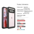 thumbnail image 2 of for Google Pixel 9 / 9 Pro Case, IP68 Waterproof Dustproof, Built-in Screen Protector, Rugged 360 Full Body Shockproof Heavy Duty Protective Cover for Google Pixel 9 / 9 Pro,Black, 2 of 10