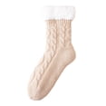 thumbnail image 2 of prucolt Fuzzy Grips Socks for Women Non Slip Warm Soft Fleece Lined Slipper Socks Thick Warm Cozy Ankle Socks for Home Hospital, 2 of 4