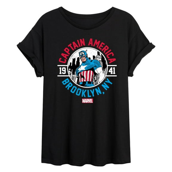 Marvel Captain America - Brooklyn - Women's Oversized Graphic T-Shirt