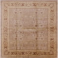 thumbnail image 1 of Ahgly Company Machine Washable Indoor Square Industrial Modern Chocolate Brown Area Rugs, 5' Square, 1 of 7