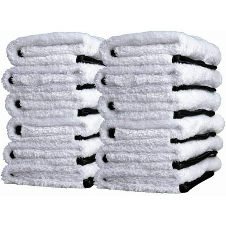 Adam's Polishes Single Soft Microfiber Towel - Soft Enough for Even The Most Delicate Finishes - Buff Away Polishes & Car Wax with Ease (12 Pack)