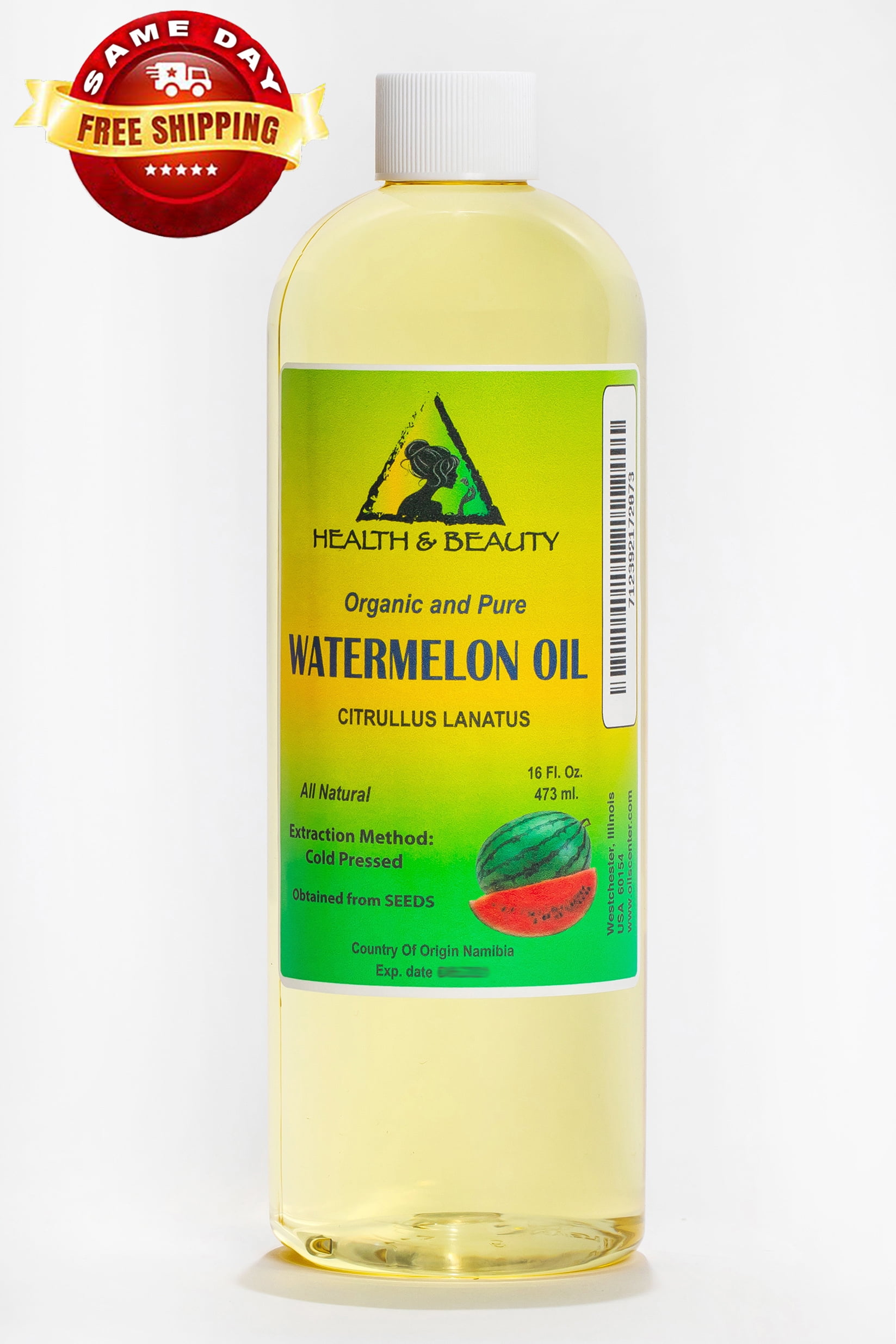 Watermelon seed oil organic cold pressed 100 pure all natural 16 oz
