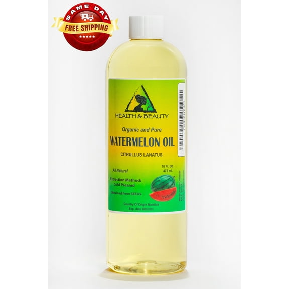 Watermelon seed oil organic cold pressed 100% pure all natural 16 oz