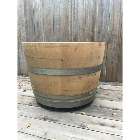LadyBagsSF Wine Barrel Planter on Wheels